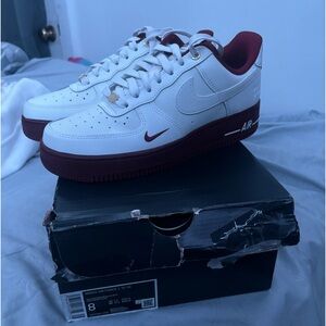 Woman's Nike Air Force 1 Low '07 Burgundy